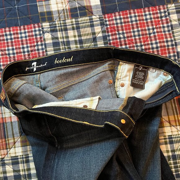 7 FOR ALL MANKIND Tall Form Fitted Bootcut Jeans - Like New!! - Picture 5 of 5